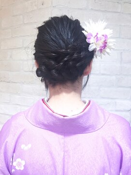 アルクバイネオリーブ 荻窪店(arc by neolive) 卒業式編み込みギブソンタックスタイル☆arc  by neolive 荻窪