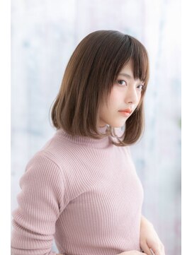 ミック ヘアアンドビューティー 大山店(miq  Hair&Beauty) 大人かわいい☆前下がりの小顔ナチュラルワンカール