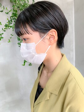テトヘアー(teto hair) マッシュショート、耳かけショート、ワイドバング、オリーブ