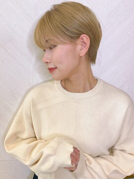 ロンド ストラーダ 心斎橋(Lond strada) ショート×ハイライト白髪ぼかし×シルキーベージュ[心斎橋]