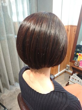 アニュー ヘア アンド ケア(a New hair&care) 20代30代大人可愛い小顔ショート丸みボブ