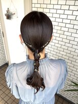 タイトヘア　ヘアセット　お呼ばれヘア