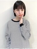 ボブ　ボブヘア　ミニボブ　青山　表参道　小顔　前髪あり