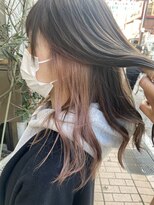 ネオリーブエム(Neolive em;)&nbsp;インナーカラー×ピンクベージュ