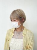 大人可愛い耳掛けタイトな丸みショート
