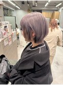☆ダブルカラー　デザインカラー　ホワイトラベンダー
