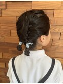 夏休みの子供ヘアアレンジ
