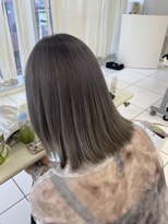 ネオリーブアイム 横浜西口店(Neolive aim)&nbsp;グレージュ　透明感カラー　ボブ　ブリーチ