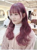 レイヤーカット×濃いめピンク＊*【横浜/横浜駅】