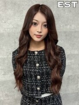 エスト 大阪梅田(EST) レミー100%/53cm☆シールエクステ60枚+馴染ませカット+カラー