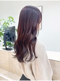 【ブリーチなしダブルカラー】透明感ラベンダーブラウン