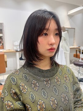 ネイロ 錦糸町(NeiRo) 魅力倍増カールセミディシアーカラーダークアッシュショートヘア