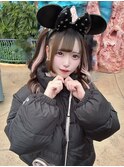 【Lapis新宿】デザインエクステ/イヤリングピンク