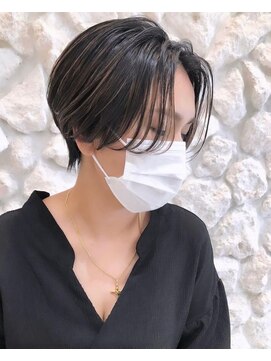 ヘアサロン エフ 渋谷(F) #ハイライト#ハンサムショート#グレージュ