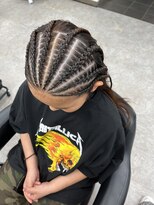 ガルボヘアー 桟橋店(garbo hair)&nbsp;ハーフコーンロウ 8本 地毛 特殊セット ダンスヘア