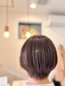 似合わせカット＋グレイカラー