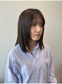 シャギーカット/顔周りレイヤー/グレージュ/トレンドカラー