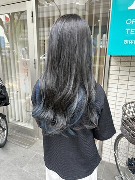 アッシュ 武蔵境店(Ash) ブルー系インナーカラー