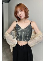 ロンドプロフィール 浦和(Lond profil)&nbsp;顔まわりレイヤー外ハネ韓国風ヘア髪質改善浦和ボブ