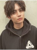 【ウルフ/アッシュブラック/カルマパーマ/ベリーショート/渋谷】