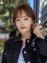 ギークス(GEEKS)&nbsp;【GEEKS渋谷】耳かけ/大人ショートボブ/ライトブラウン/秋カラー