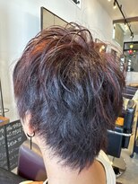 ニュートラル(NEUTRAL)&nbsp;赤メッシュショートウルフ