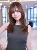 20代30代かわいい/顔周りレイヤー/髪質改善/髪質改善ストレート