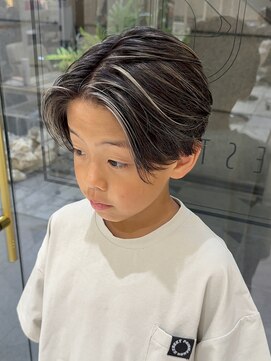 メロウマン(mellowman) メンズセンターパート×ハイライト【立川men's】