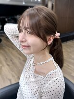 ハピネス クローバー 八木店(Happiness CLOVER)&nbsp;お顔周りカット/ミディアムレイヤー/髪質改善