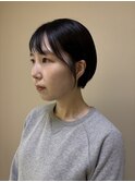 ショートボブ×耳かけstyle