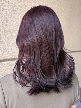 マロ(MALo) ブリーチなしダブルカラー ラベンダー 艶カラー カシスカラー