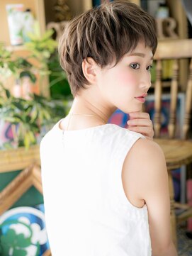 カバーヘア ブリス 川口(COVER HAIR bliss) *+COVER HAIR+*…斜めバングの女らしさショートb!