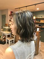 ヘアサロン コバコ(hair salon cobaco)&nbsp;大人ショートボブ コントラストハイライト