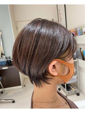 アメイジングヘアー 中沢店(AMAZING HAIR) 【AMAZING HAIR 中沢店/長島】まるみショート×イヤリングカラー