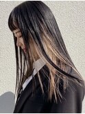 【インナーカラー×切りっぱなしロング】ヘアスナップ・山下