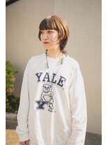 ビビト(bibito)&nbsp;bibito ウルフカット　インナーカラー　ブリーチ　ベージュ