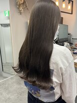 ヌープヘアーアイス(NUUP.hair ici)&nbsp;オリーブベージュ/ブリーチなし/透明感カラー
