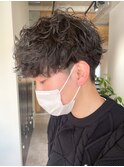 オトナ男子無造作ランダムパーマ
