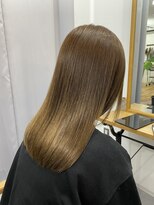 イニット 奈良新大宮(init.)&nbsp;20代 30代 40代 レイヤーロング ベージュピンク モテ髪 オンブレ