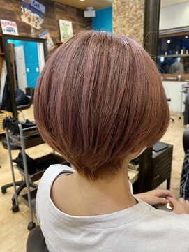 ニコ(nico) ハイトーンピンク×ショートボブ
