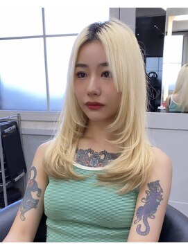 ロンドアヴァントゥス 池袋(Lond aventus) 韓国レイヤー/韓国風/ボブ/髪質改善/黒髪/ブリーチなし〔池袋〕