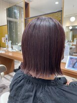 アメイジングヘアー 千歳店(AMAZING HAIR) 春カラー/透明感/ニュアンスカラー/ピンク/切りっぱなしボブ