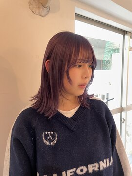 サヴィー(suvvy) レイヤーカット/パープルカラー