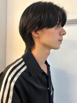 パーク 福岡天神西通り店(parc)&nbsp;マッシュショート　ハンサムショート　センターパート　黒髪