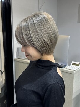 エトラ 渋谷店(etora) 小顔◎大人くびれショートカット 前髪 ネビージュ