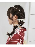 ツイン編みおろし