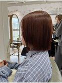 タッセルボブ × オレンジブラウン【千葉優希】