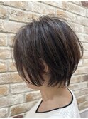 ショート×簡単スタイリング×小顔