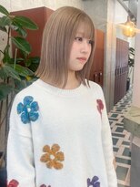 ノエ(noe)&nbsp;イメチェン/ホワイトブロンド/外ハネボブ/美髪/栄/矢場町h47