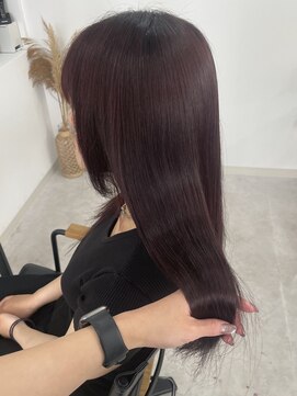 ウル 岡山駅店(ULu.) ダブルカラー　パープル